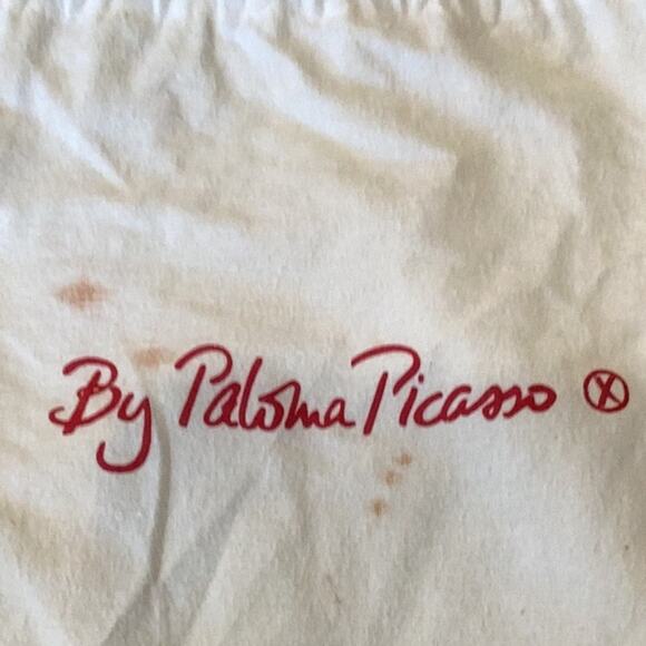 Paloma Picasso Vintage Black Shoulder Bag Pocketbook Purse Preloved - Picture 7 of 7